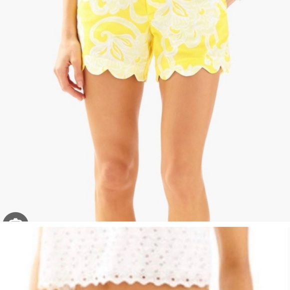 Lilly Pulitzer Buttercup Short Dandelion Banana Daiquiri size 6 NWOT - Picture 4 of 5